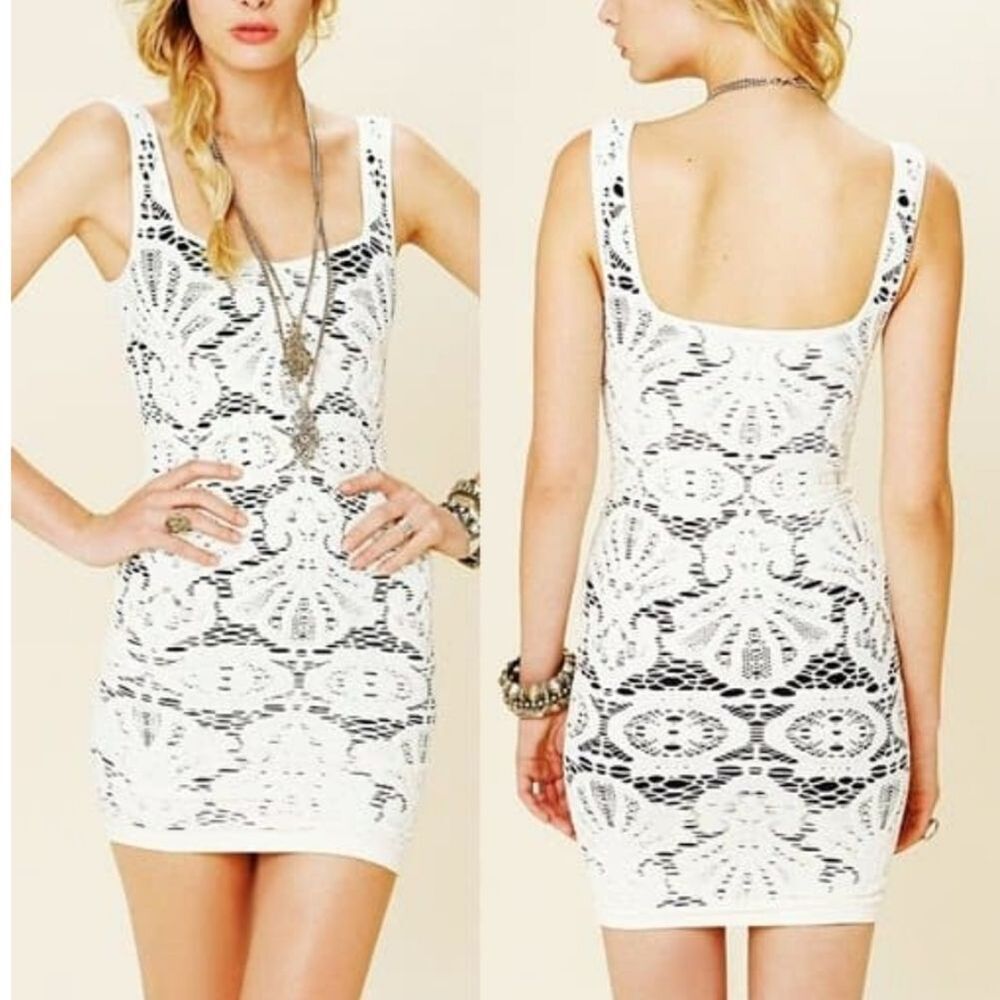 Free People Sleeveless Medallion Slip, M/L